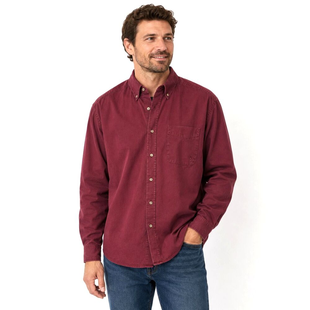 Ariat Men’s XL/TG Burgundy Button Down Western Work Shirt
